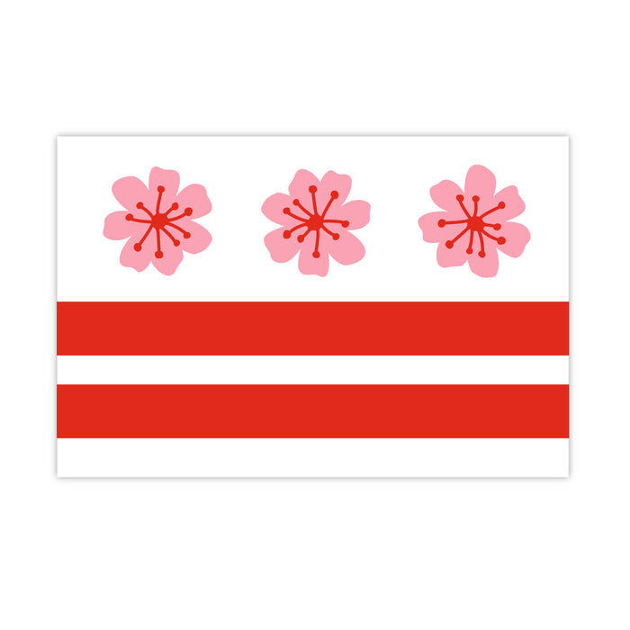 DC Blossom Flag Magnet