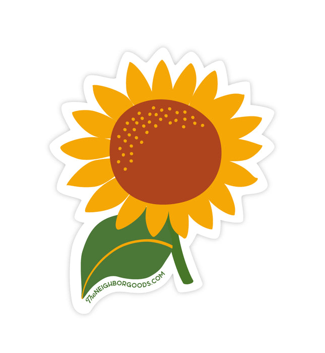 Neighborgoods sunflower design sticker