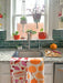 Funging Awesome Mushroom and Hello Gourd-geous Gourd tea towels draped over kitchen sink