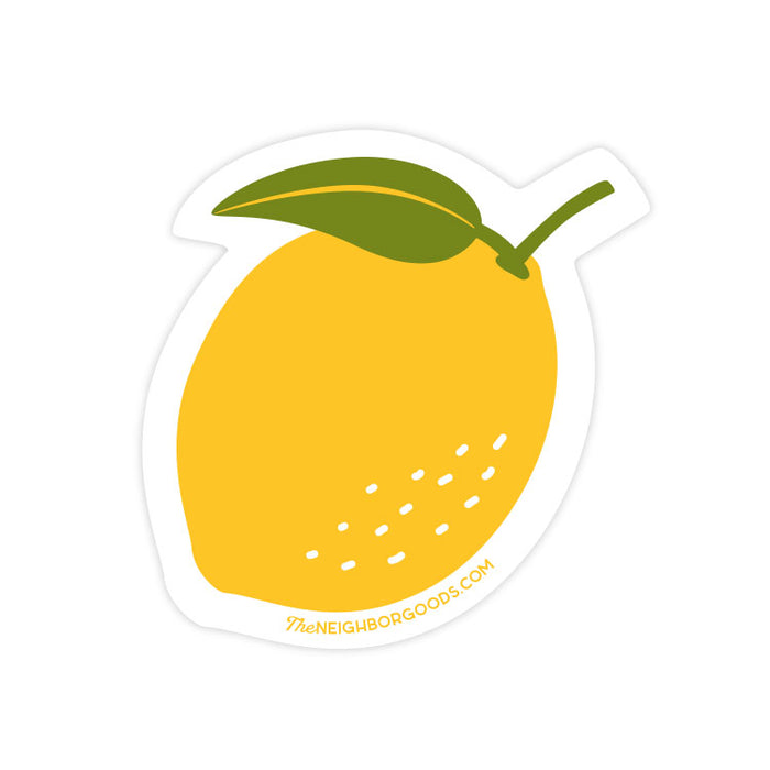 Neighborgoods lemon design sticker
