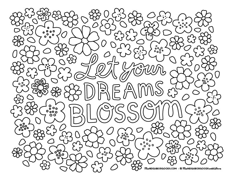 SET OF 3 Coloring Pages