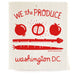 Reusable Swedish sponge cloth with DC flag design, featuring the phrase "We the Produce"