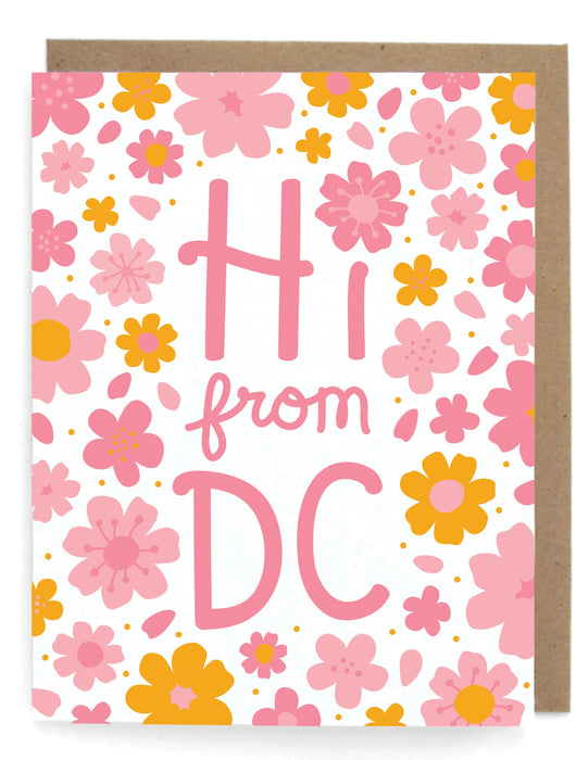 Hi from DC Blossom Card - Set of 8