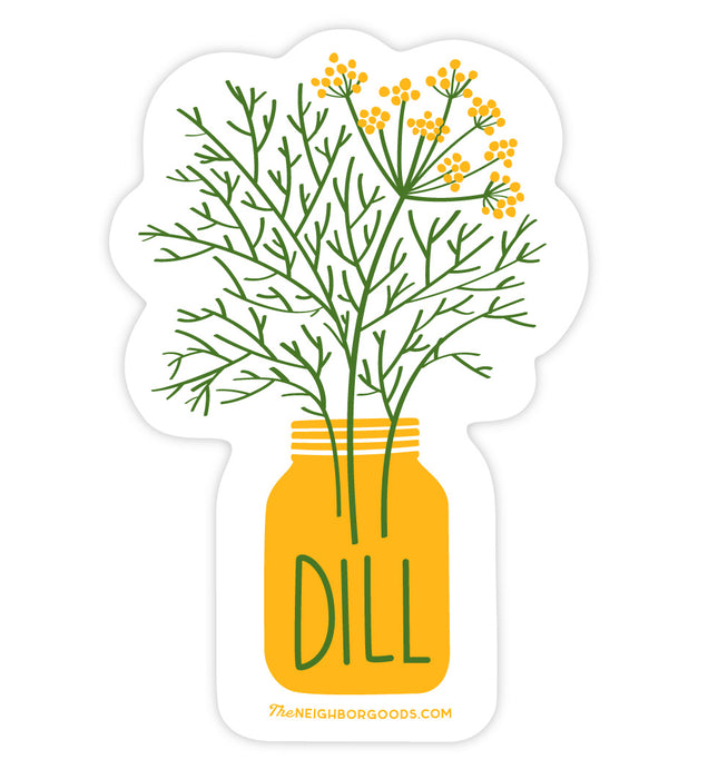 Neighborgoods dill herb design sticker