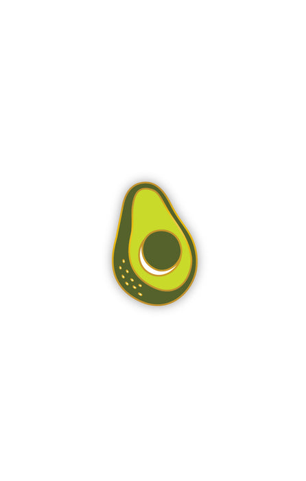 Enamel avocado pin