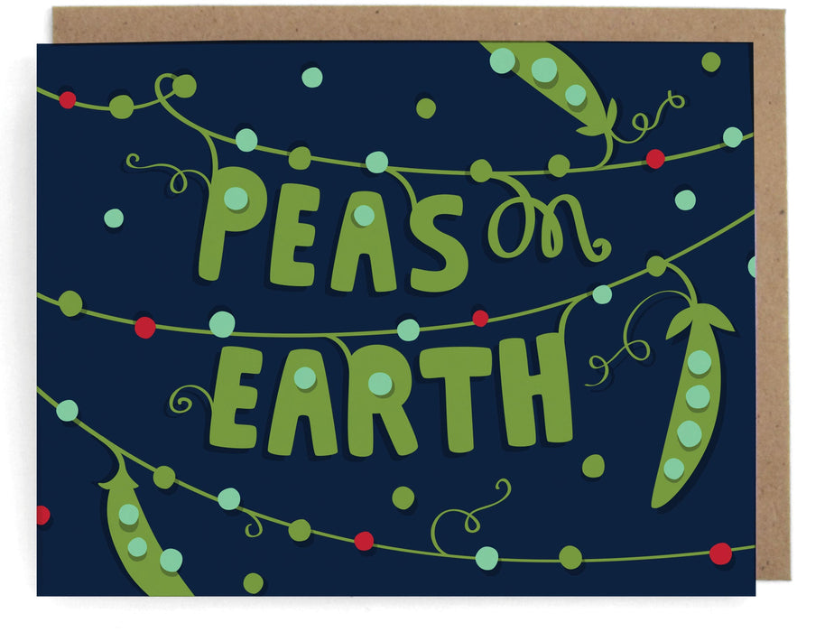 Peas on Earth Card - Set of 8