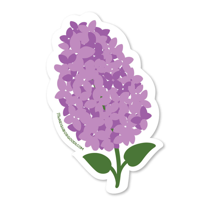 Neighborgoods lilac design sticker