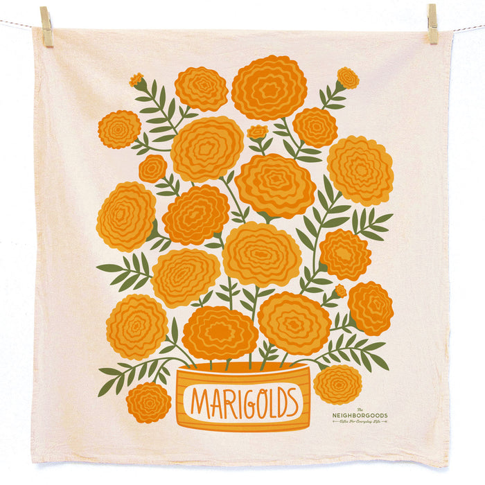 Marigolds Dish Towel