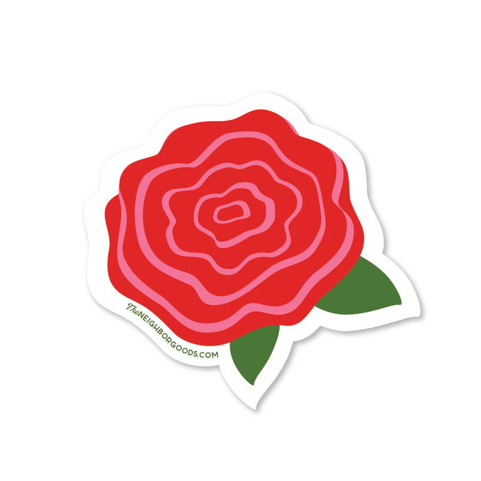 Neighborgoods rose design sticker