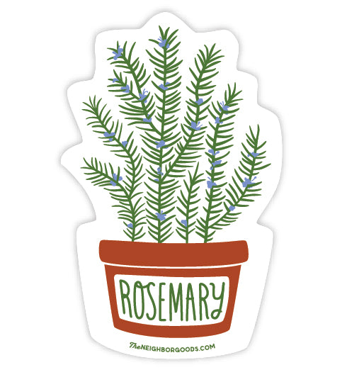 Neighborgoods rosemary design sticker