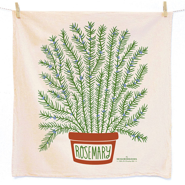 Rosemary Dish Towel + Sponge Cloth Gift Set