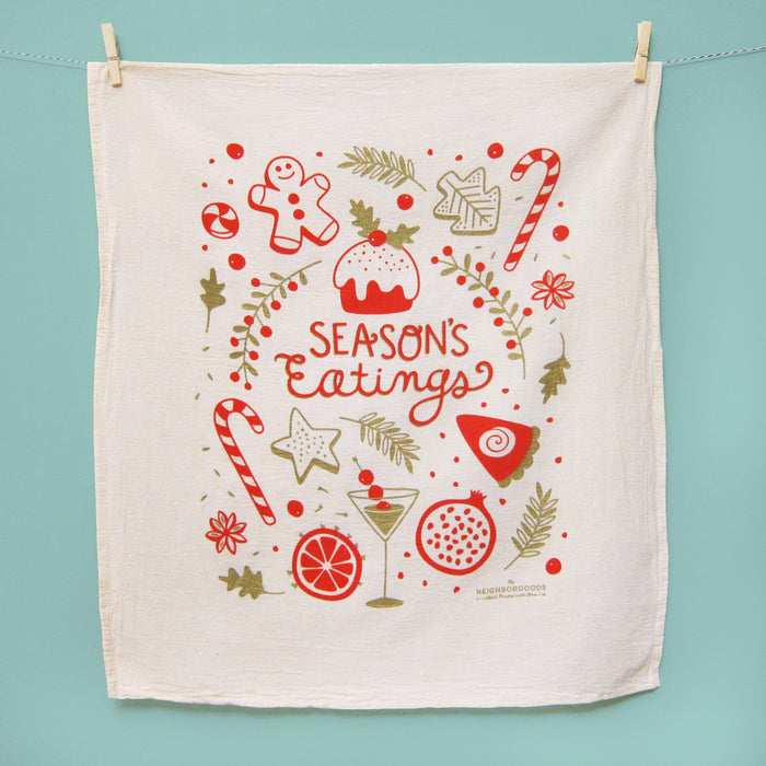 Season's Eatings Dish Towel - SECONDS