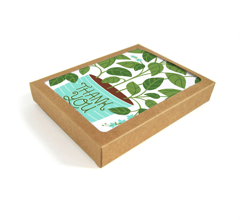 Pack of 8 Thank You Basil cards