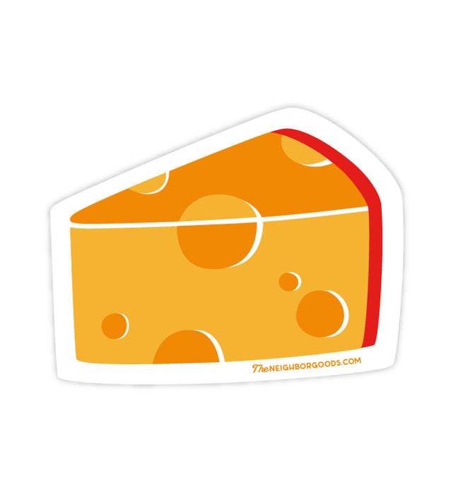 Neighborgoods cheese wedge design sticker