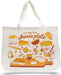 Large canvas tote bag with cheese design, featuring the phrase "The Anatomy of a Cheese Plate"