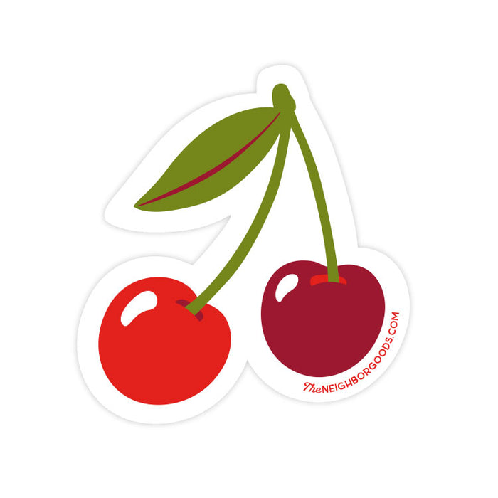 Neighborgoods cherries design sticker