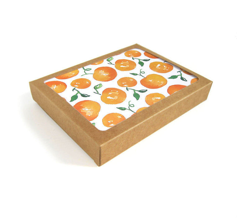Clementines Watercolor Card - Set of 8