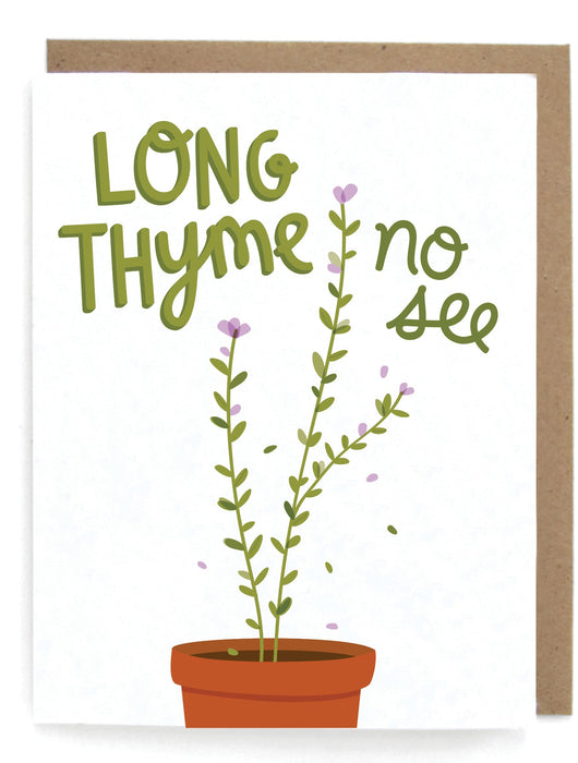 Long Thyme No See Card - Set of 8