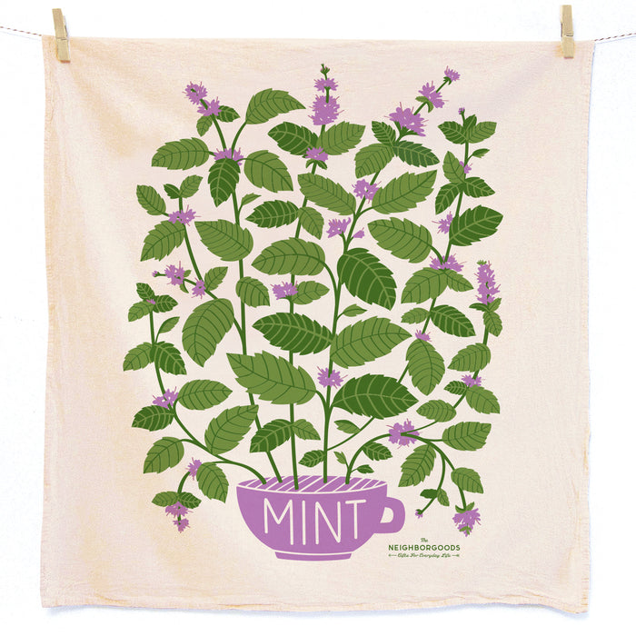 Mint Herb DIsh Towel