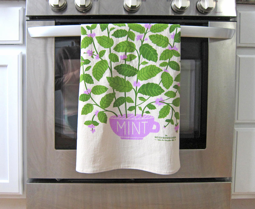 Mint Herb DIsh Towel