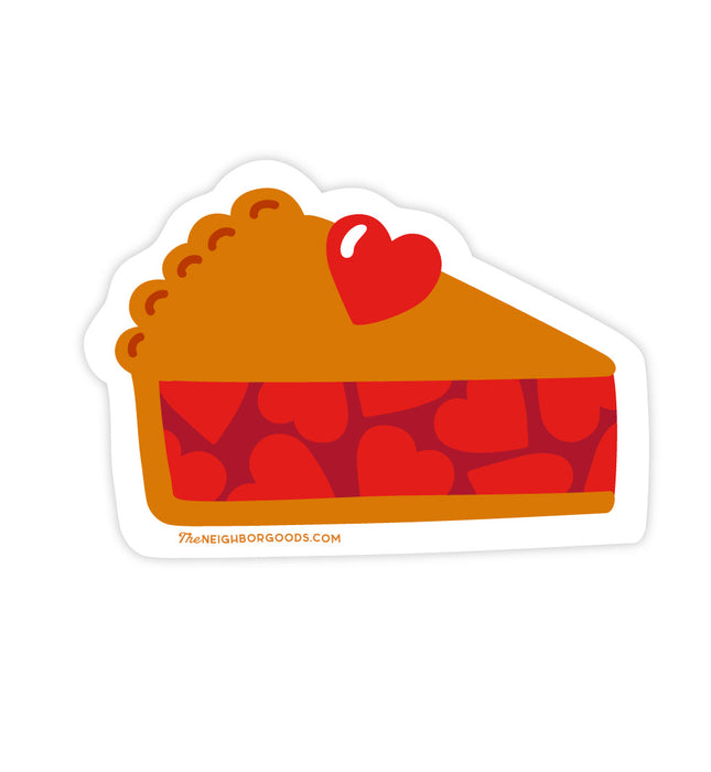 Neighborgoods pie slice heart design sticker