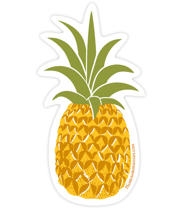 Neighborgoods pineapple design sticker