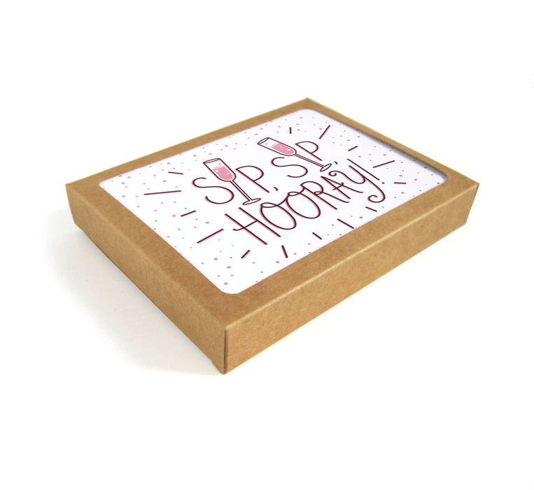 Sip Sip Hooray Card - Set of 8
