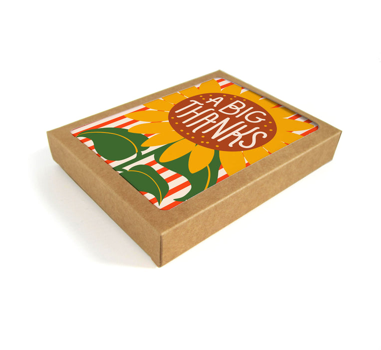 A Big Thanks Sunflower Card