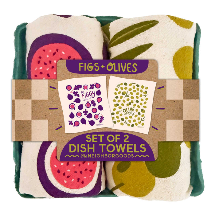 Figs + Olives - Dish Towel Set of 2