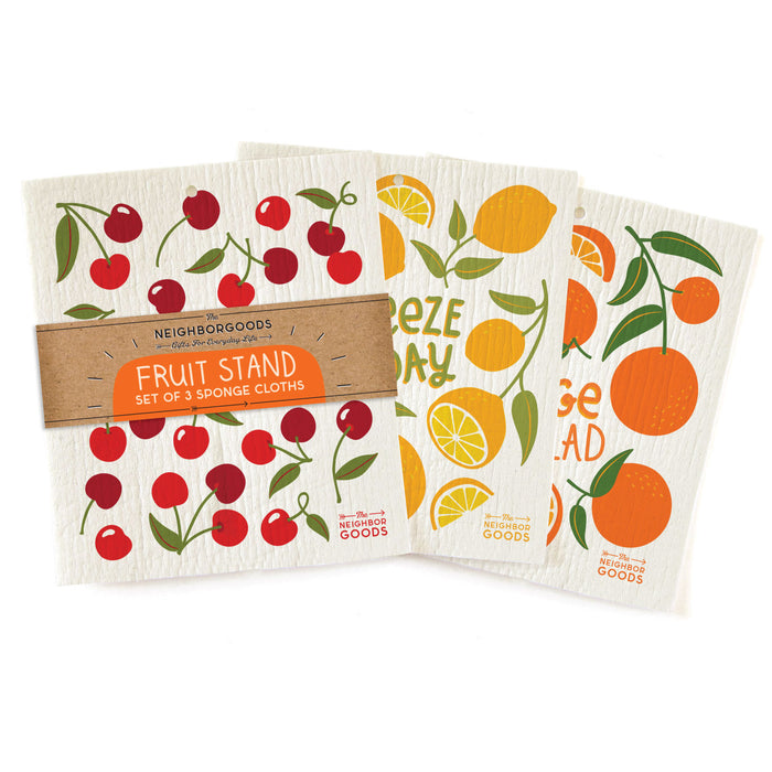 Fruit Stand - Sponge Cloth SET OF 3
