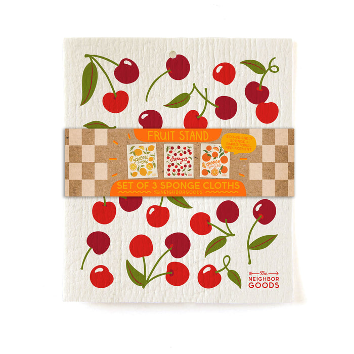 Fruit Stand - Sponge Cloth Set of 3