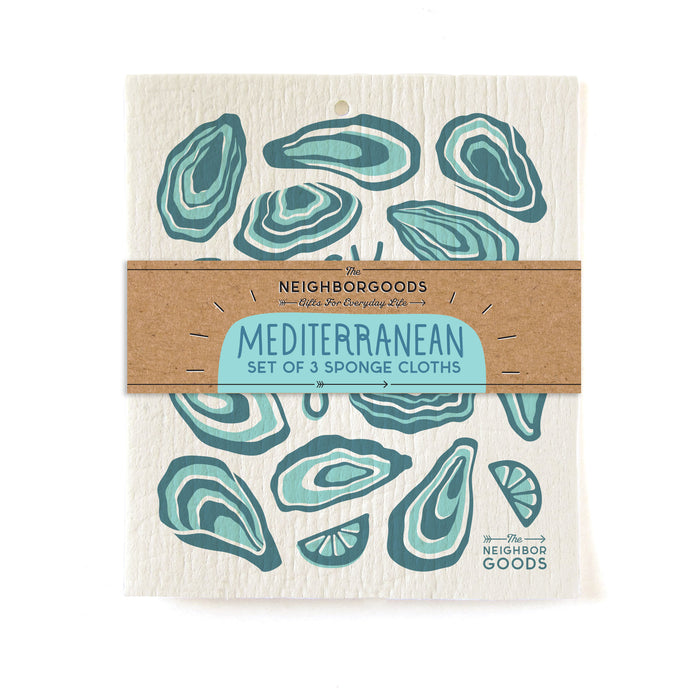 Mediterranean - Sponge Cloth SET OF 3