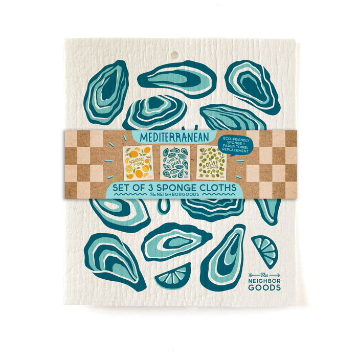 Mediterranean - Sponge Cloth Set of 3