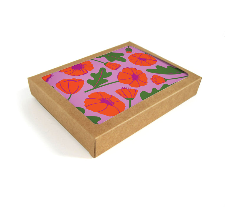 Poppy Mixed Greeting Card - Set of 8