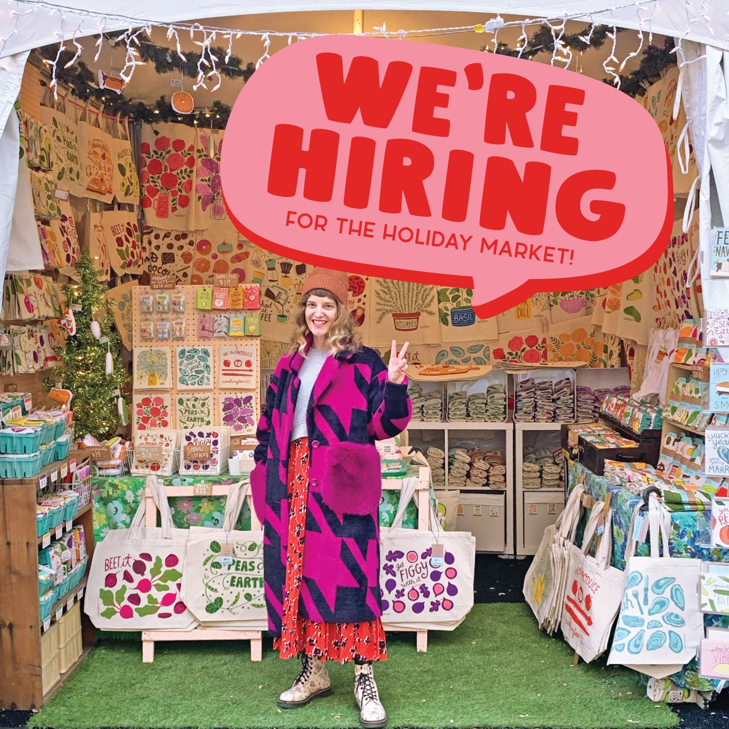 we're hiring for the holidays