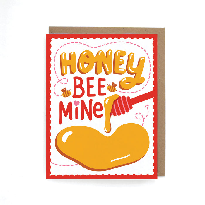 Honey Bee Mine Valentine's Day Card