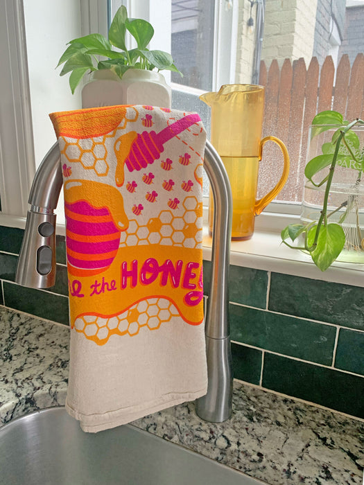 Honey Dish Towel + Sponge Cloth Gift Set