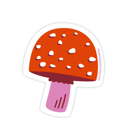 Neighborgoods mushroom design sticker