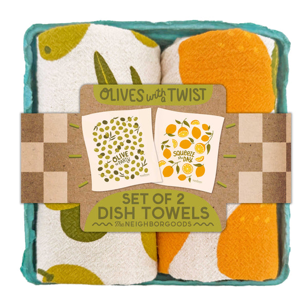 【値下げ交渉可】希少＊雑紙　Olive(オリーブ) 60冊 セット Olives With A Twist - Dish Towel Set of 2 - The Neighborgoods