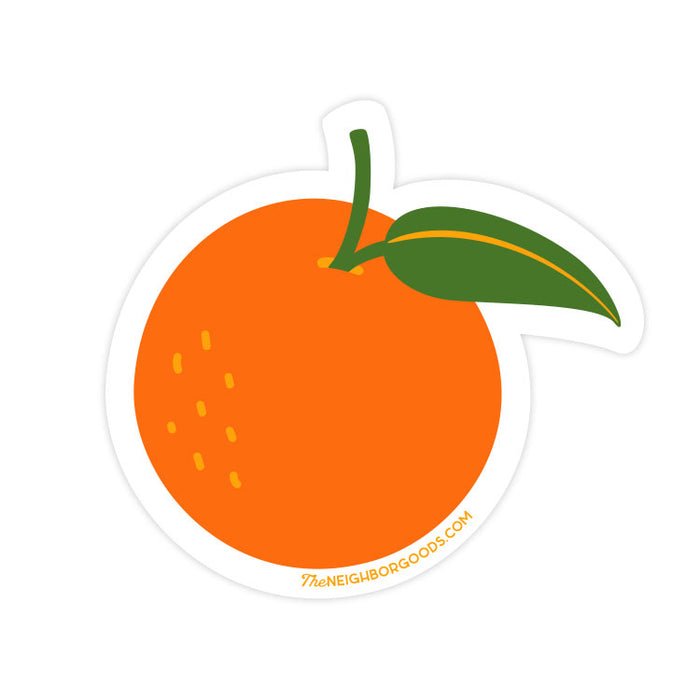 Neighborgoods orange design sticker