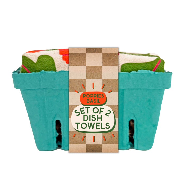 Poppy Patch - Dish Towel Set of 2