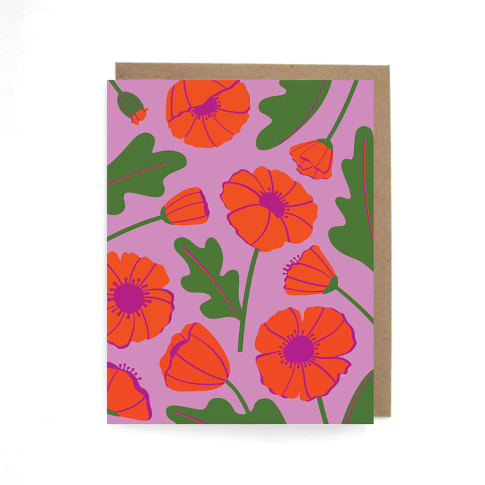 Poppy Field Greeting Card