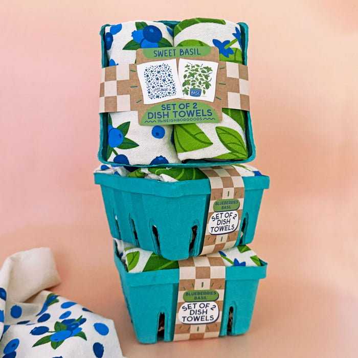 Sweet Basil - Dish Towel Set of 2