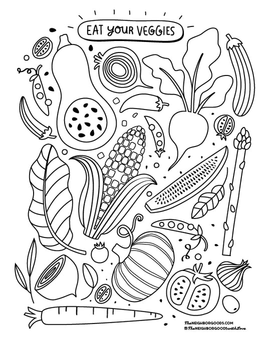 SET OF 3 Coloring Pages