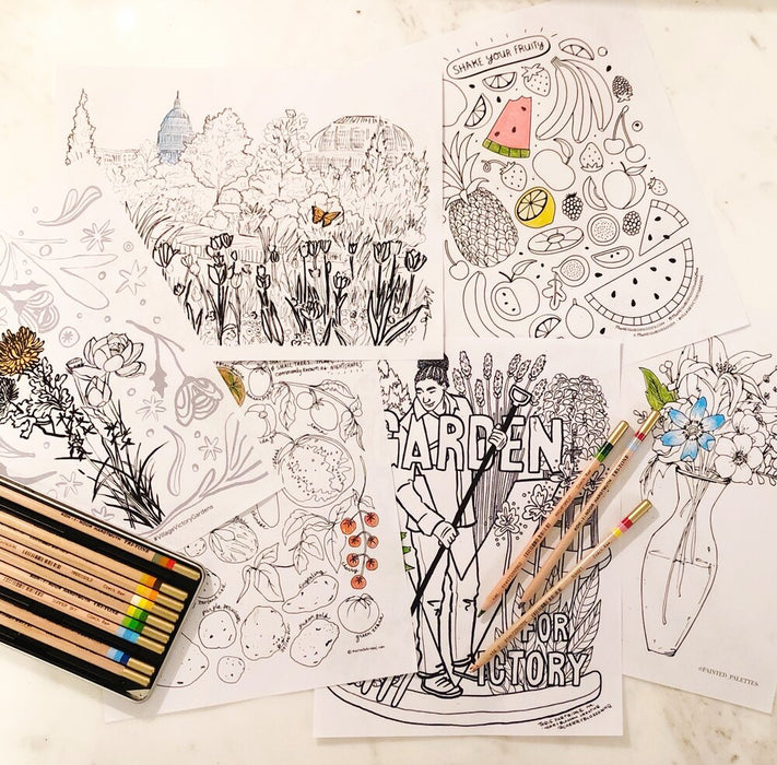Victory Garden Coloring Pages (Benefiting N Street Village)
