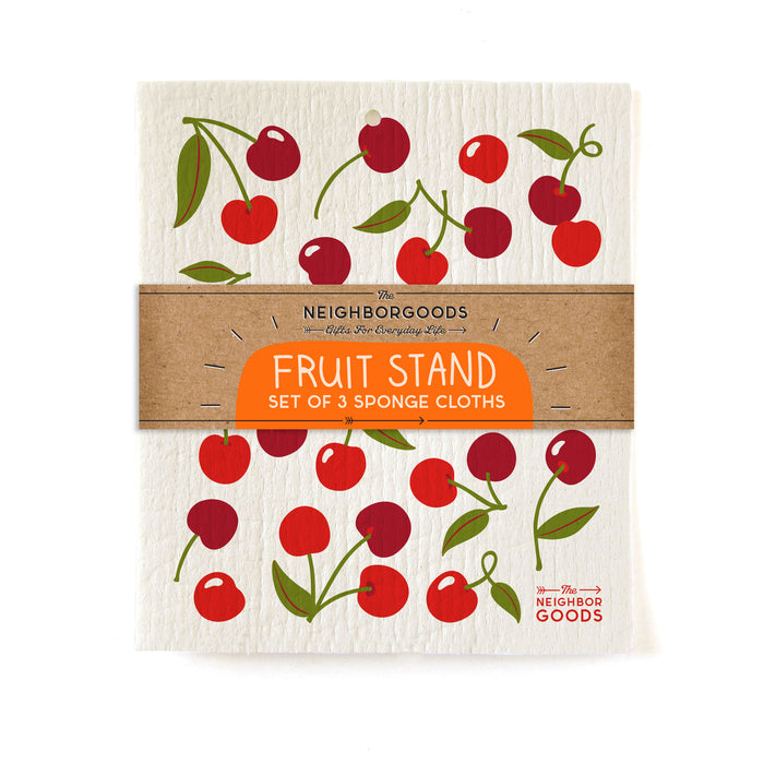 Fruit Stand - Sponge Cloth SET OF 3