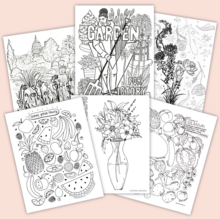 Victory Garden Coloring Pages (Benefiting N Street Village)