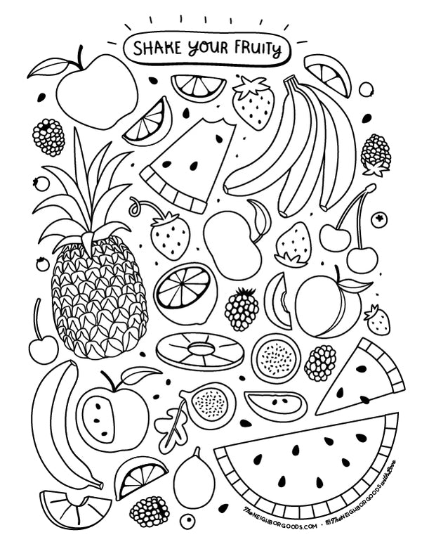 SET OF 3 Coloring Pages - The Neighborgoods