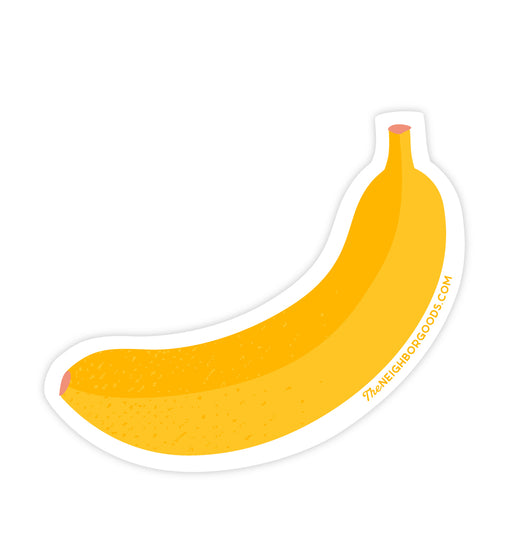 Neighborgoods banana design sticker