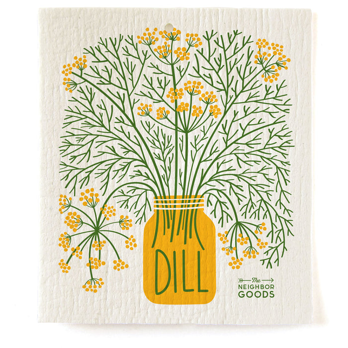 Dill Dish Towel + Sponge Cloth Gift Set